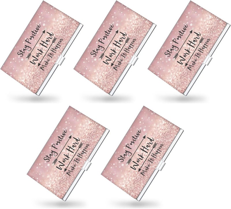 Xavier Business Card Holder，Color Printing Men's and Women's Business Card Case，Ultra-thin Metal Business Card Organizer，Carry-on Pocket Wallet Business Card Holder - Image 1